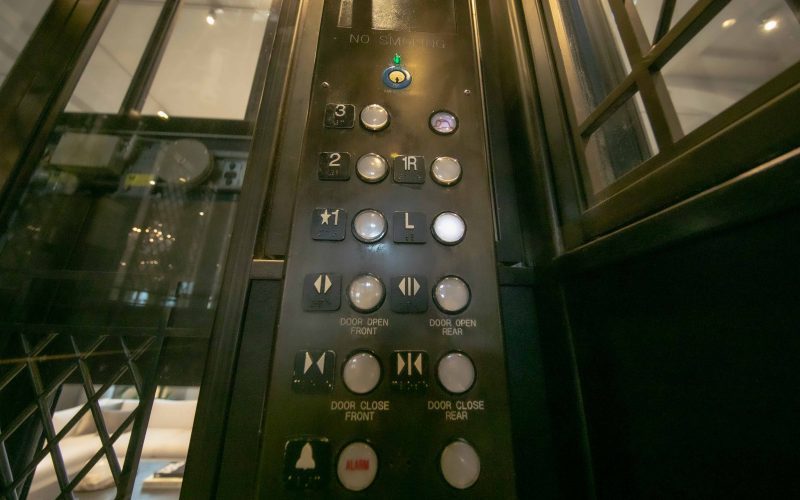 buttons in elevator