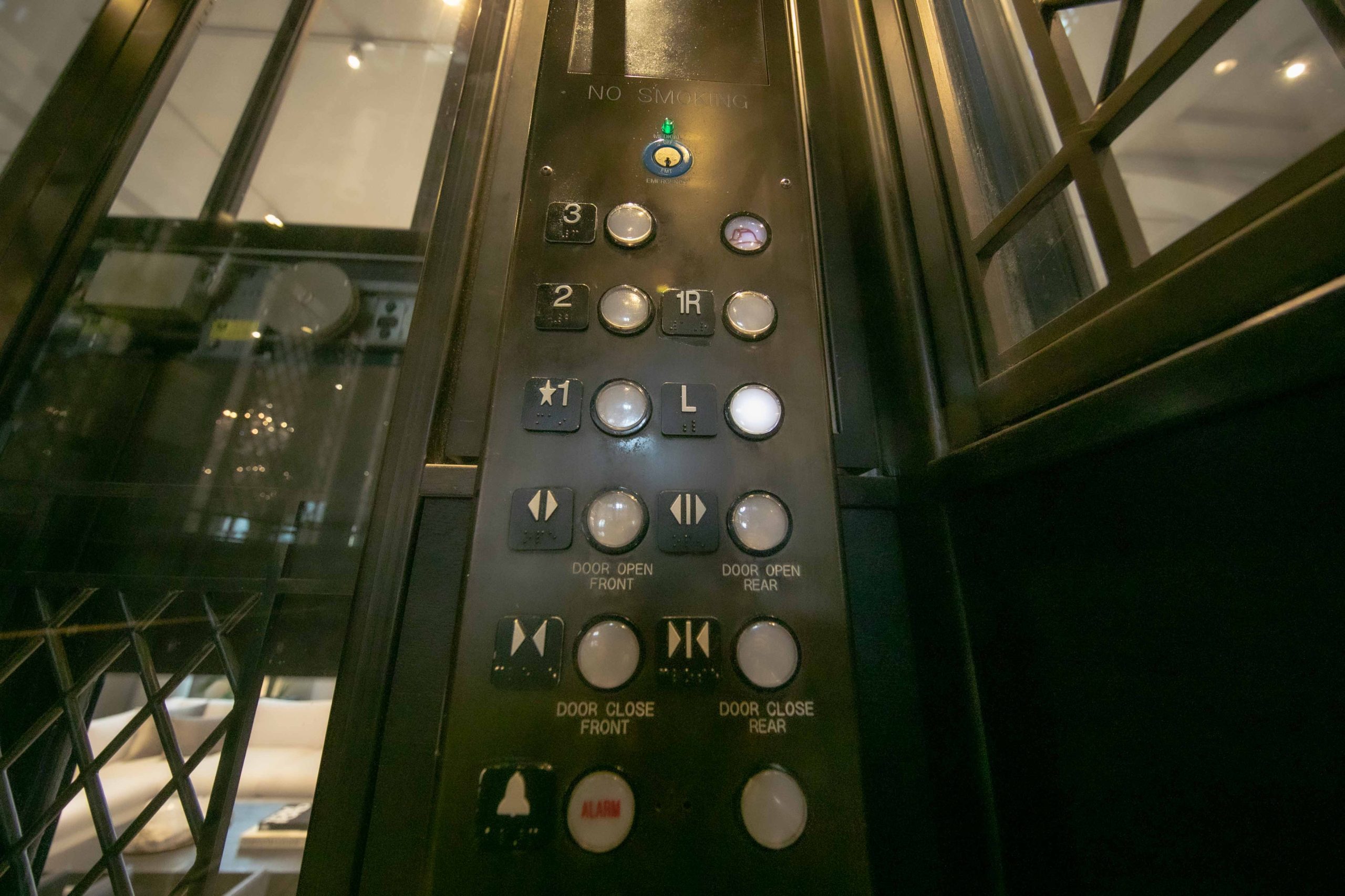 buttons in elevator