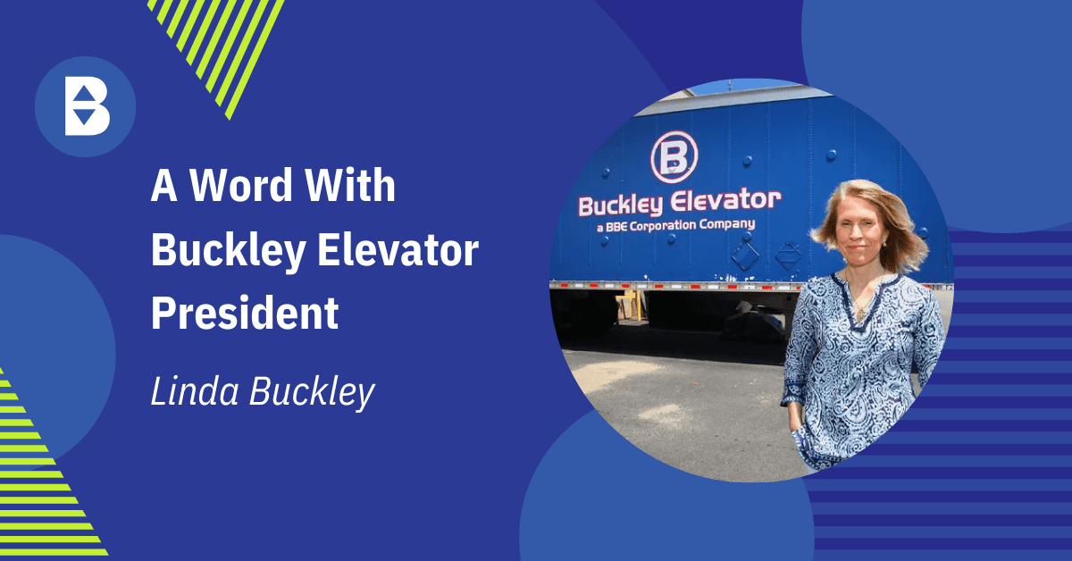 Linda Buckley, Buckley Elevator, Blog feature image, A Word With the President