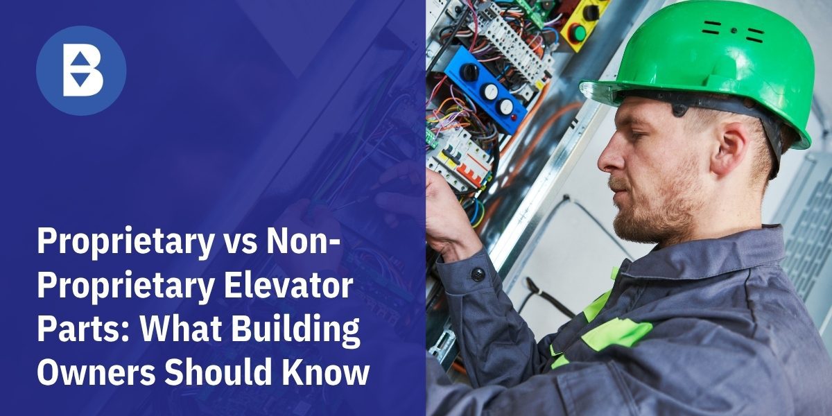 Proprietary vs Non-Proprietary Elevator Parts: What Building Owners Should Know Title